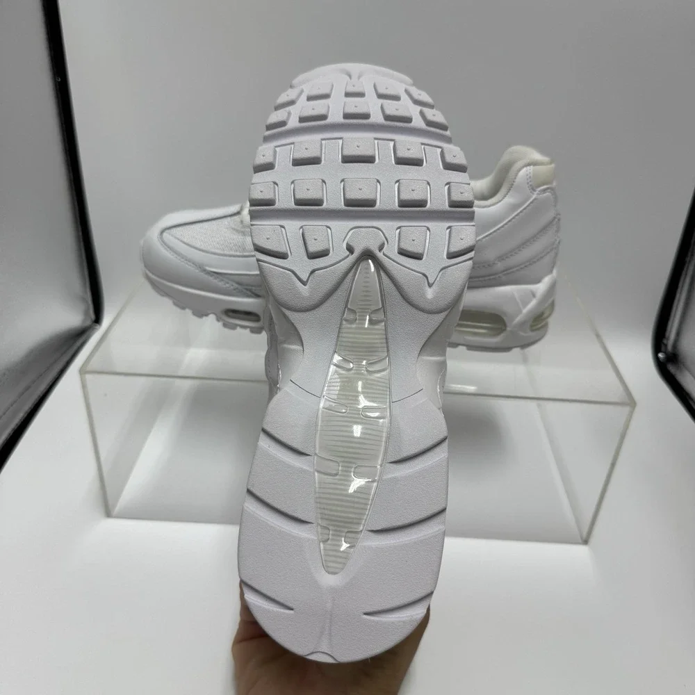 Brand New Nike Air Max 95 HM8755-100 Triple White Sneakers Men's Size 8.5